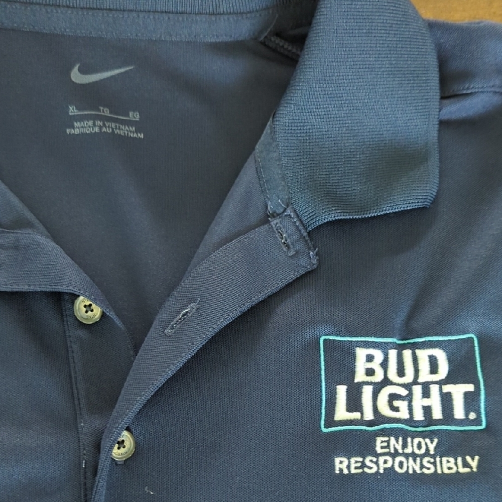 Nike Blue Polo Shirt Classic Style - Picture 2 of 2